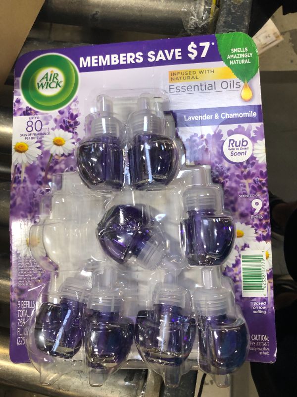 Photo 2 of Air Wick Scented Oil Air Freshner, 9 Refills - Lavender and Chamomile
