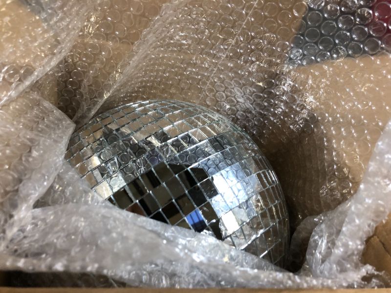 Photo 2 of 10" Disco Ball Display Decoration Silver