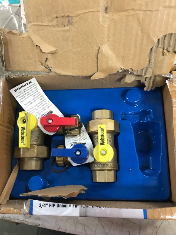 Photo 2 of 3/4 in. EXP Ultra-Compact Tankless Water Heater Service Valve Kit