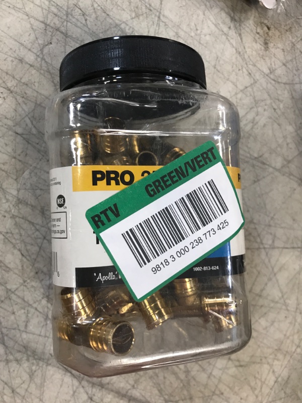 Photo 2 of Apollo 3/4 in. Brass PEX-B Barb Tee Pro Pack (25 Pack)