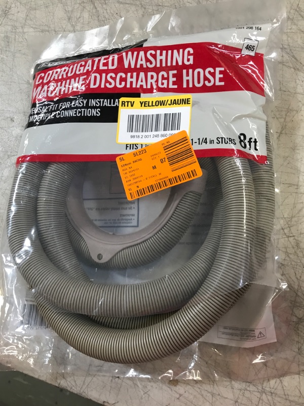 Photo 2 of 8 ft. Corrugated Washing Machine Discharge Hose