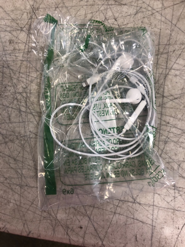 Photo 2 of Apple Earbuds Headphones with Lightning Connector [Apple MFi Certified] Built-in Microphone & Volume Control, Noise Isolating Wired Earphones for iPhone 14/13/12/11/XR/XS/X/8/7 Support All iOS
