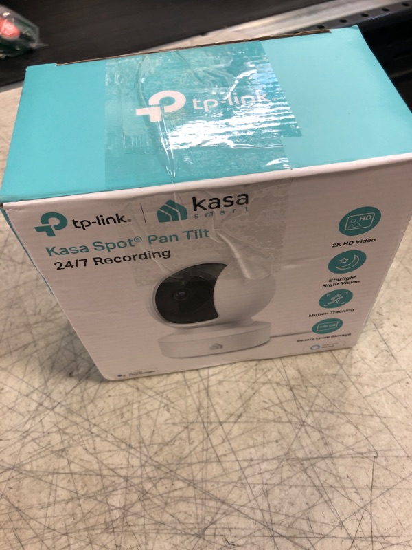 Photo 3 of Kasa Smart 2K Security Camera for Baby Monitor Pan Tilt, 4MP HD Indoor Camera with Motion Detection, Two-Way Audio, Night Vision, Cloud & SD Card Storage, Works with Alexa & Google Home (KC410S) Pan/Tilt Camera New 2K