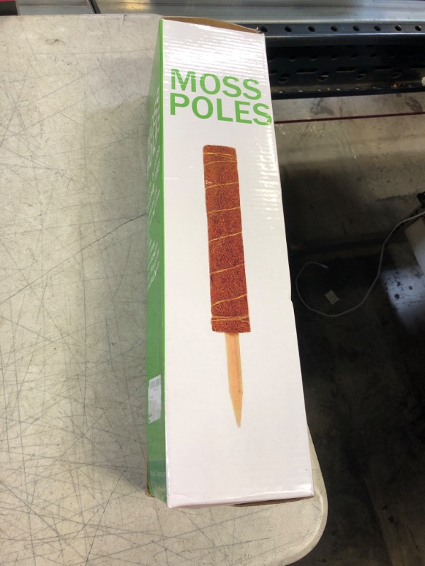 Photo 1 of 4 PCS Moss Pole, 15.7 inches Coir Totem Pole,use Plant Moss Pole Individually or Together,Indoor Plant Poles to Grow Plants Upward,Coir Totem Pole Moss Stick for Support Plant Extension
