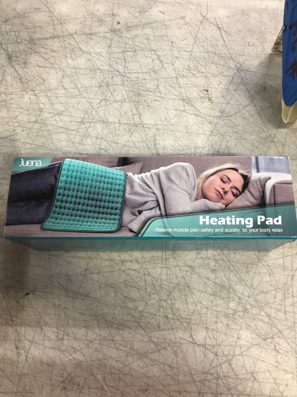 Photo 2 of Heating Pad for Back Pain Relief with 6 Heat Settings, 4 Auto-Off, Gifts for Women Mom Men Dad, Electric Heating Pads for Cramps/Abdomen/Waist/Shoulder, Moist Dry Heat Options, 12" x 24" Green 12" x 24"