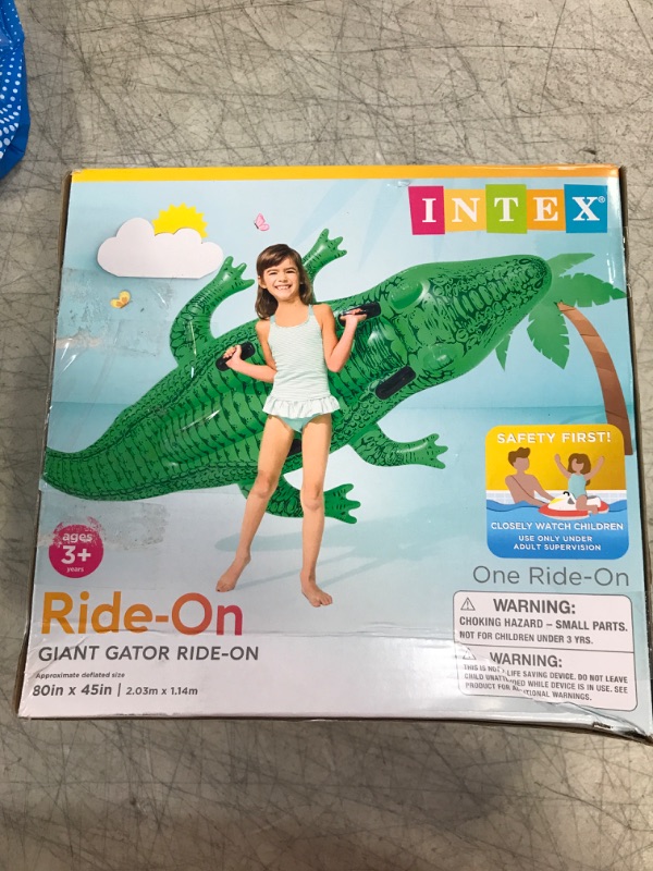 Photo 2 of Intex Giant Gator Ride-On, 80" X 45", for Ages 3+