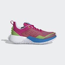 Photo 1 of adidas Girl's Lego Sport Pro Low Shoes, Real Magenta/Real Magenta/Semi Solar Green - Sz 4
