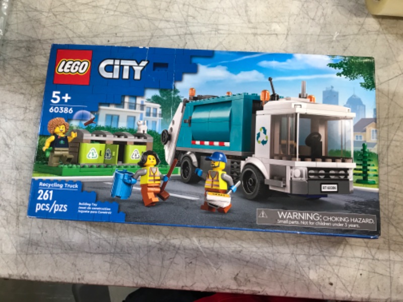 Photo 2 of LEGO City Recycling Truck 60386, Toy Vehicle Set with 3 Sorting Bins, Gift Idea for Kids 5 Plus Years Old, Educational Sustainable Living Series