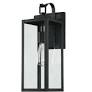 Photo 1 of ?Pia Ricco 1Jay-12 Matte Black Outdoor Wall Lantern Sconce w/ Clear Glass
