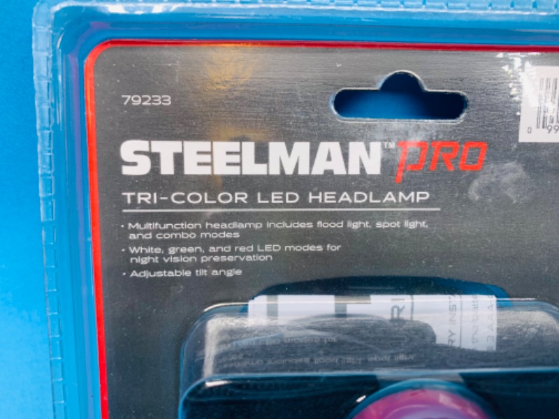 Photo 2 of 985126…2 Steelman tri-colored LED headlamps - packages do not include batteries 