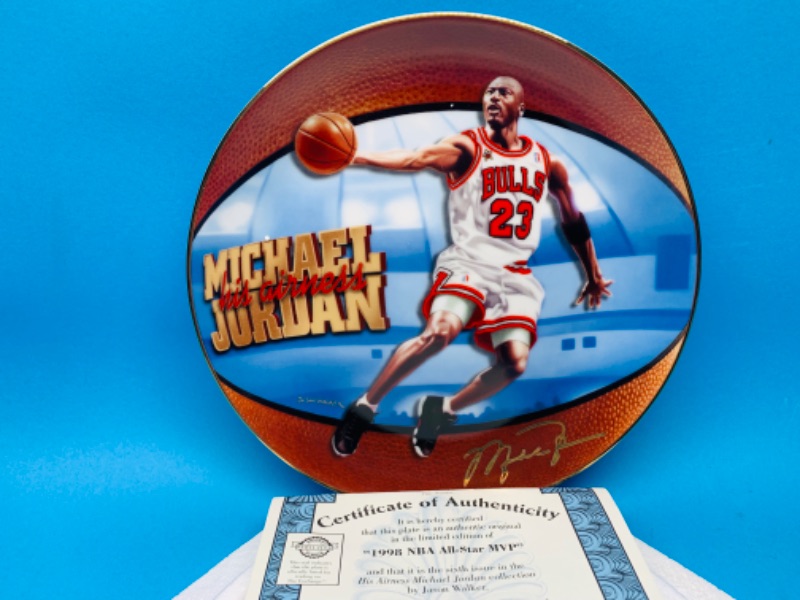 Photo 1 of 985134…Michael Jordan collector plate with coa