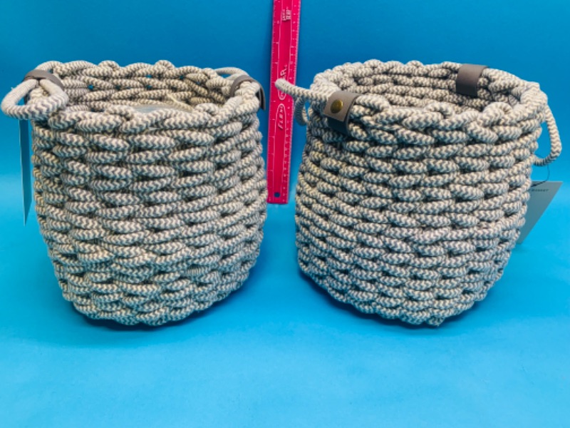 Photo 2 of 985357…2 fabric storage baskets 