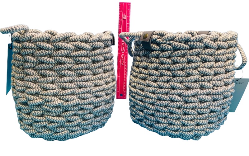 Photo 1 of 985357…2 fabric storage baskets 