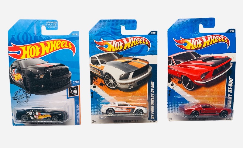 Photo 1 of 985382…3 hot wheels die cast Shelby cars 