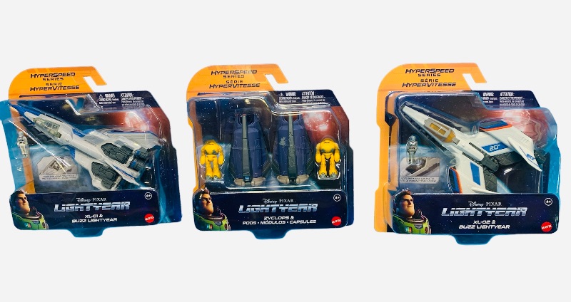 Photo 1 of 985466… 3 Disney lightyear hyperspeed series plane toys 
