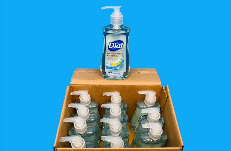 Photo 1 of 985472… 12 Dial coconut water and mango hand soap 7.5 oz each 