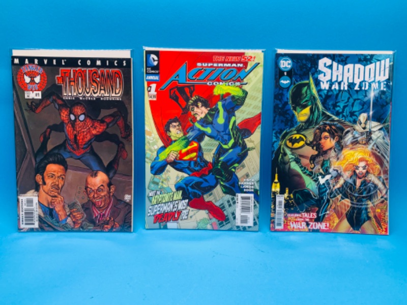 Photo 1 of 985477…3 comics all #1’s in plastic sleeves 