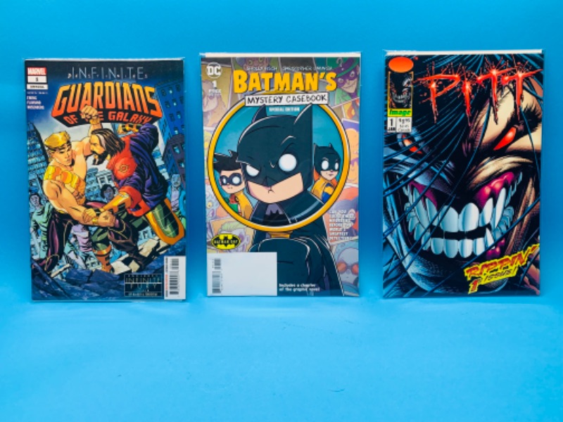 Photo 1 of 985480… 3 comics all #1’s in plastic sleeves 