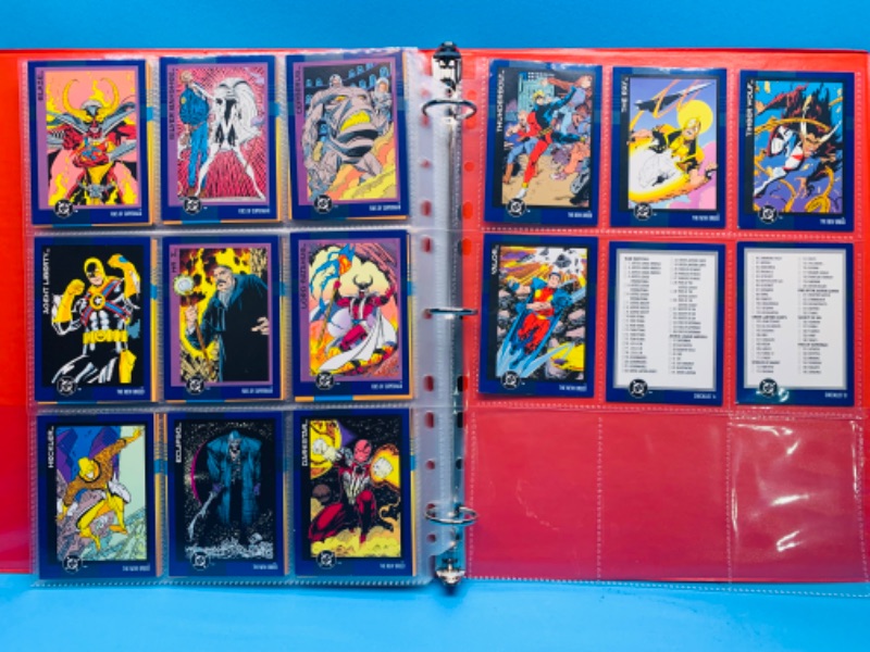 Photo 3 of 985501..,150 set DC 1993 comic cards in binder 