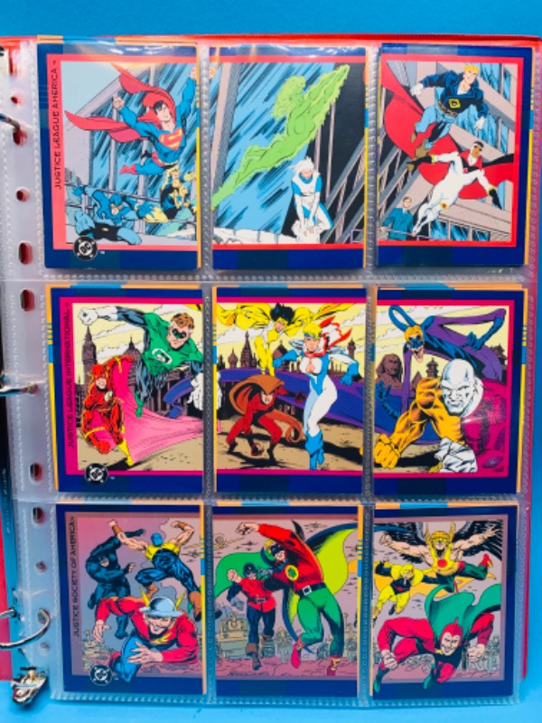 Photo 7 of 985501..,150 set DC 1993 comic cards in binder 