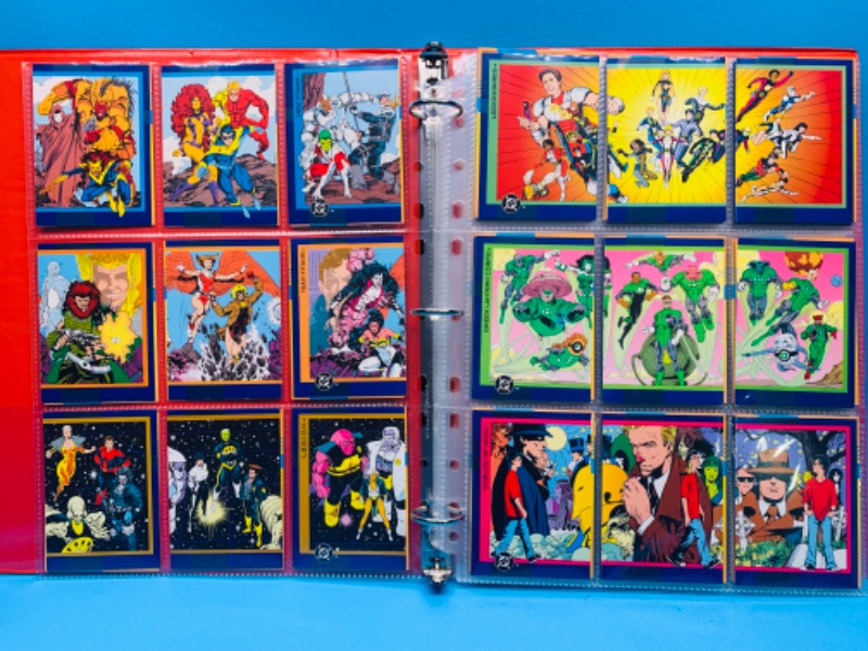Photo 1 of 985501..,150 set DC 1993 comic cards in binder 