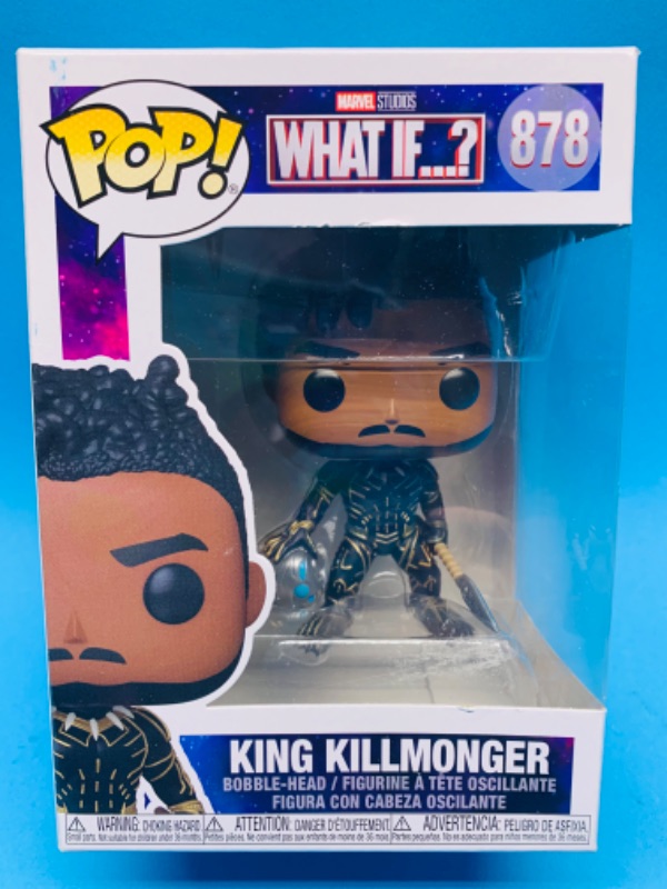 Photo 1 of 985545… Funko pop what if? King Killmonger bobblehead figure 