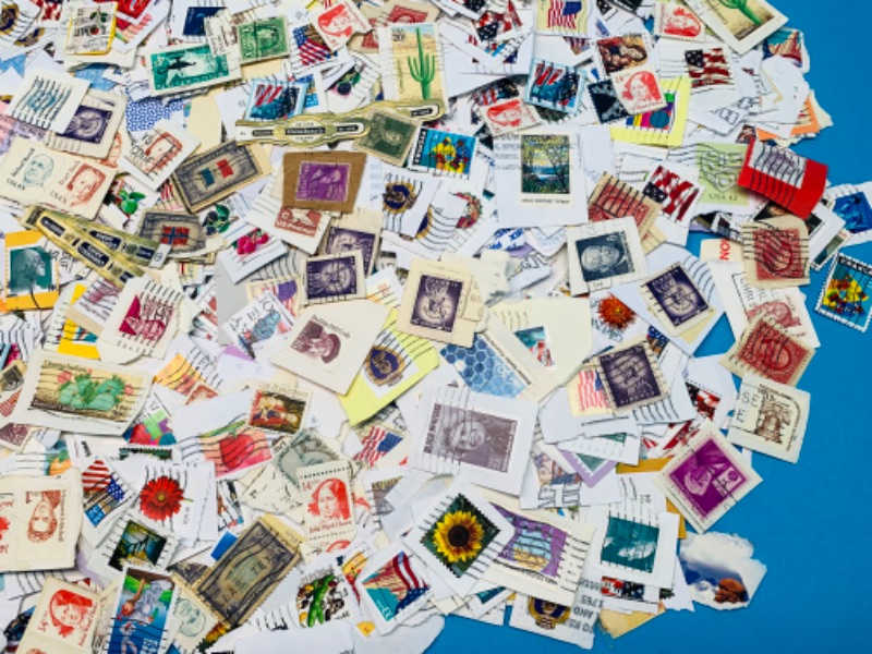 Photo 6 of 985572…hundreds and hundreds of misc used stamps