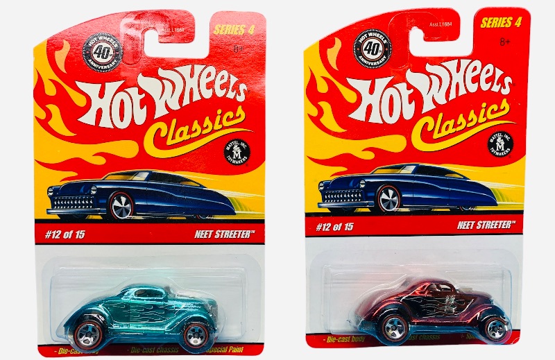 Photo 1 of 985596…  2 hot wheels classics redline die cast Neet Street cars with special paint 