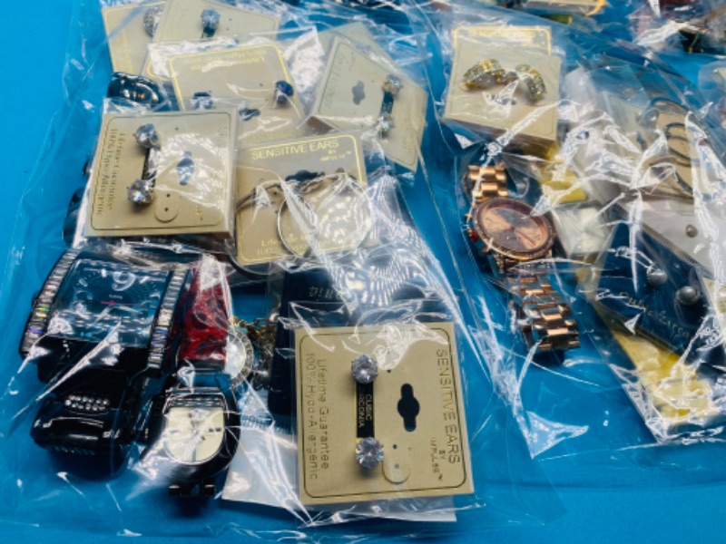 Photo 5 of 985649…4 pounds of fashion watches and earrings-watches need batteries replaced - jewelry -pierced earrings 