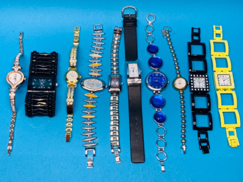 Photo 1 of 985654…10 ladies fashion watches-need batteries replaced 