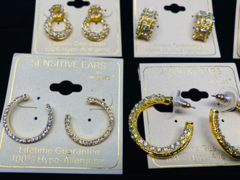 Photo 3 of 985660…6 pairs of sensitive hypoallergenic pierced earrings 