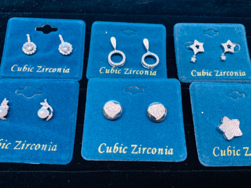 Photo 2 of 985670… 6 pairs of sensitive hypoallergenic pierced earrings 