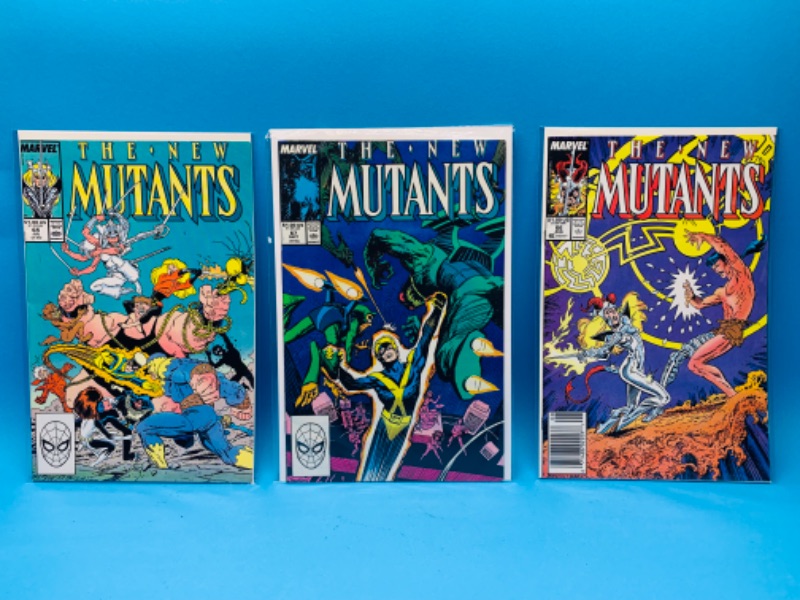 Photo 1 of 985732…3 vintage $1 new mutants comics in plastic sleeves 