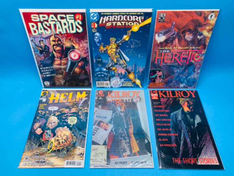 Photo 1 of 985752…6  comics all #1’s in plastic sleeves 