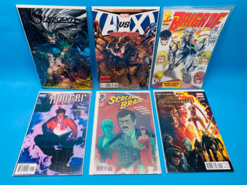 Photo 1 of 985753…6  comics all #1’s in plastic sleeves 