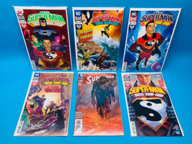 Photo 1 of 985812…6 Superman comics in plastic sleeves 