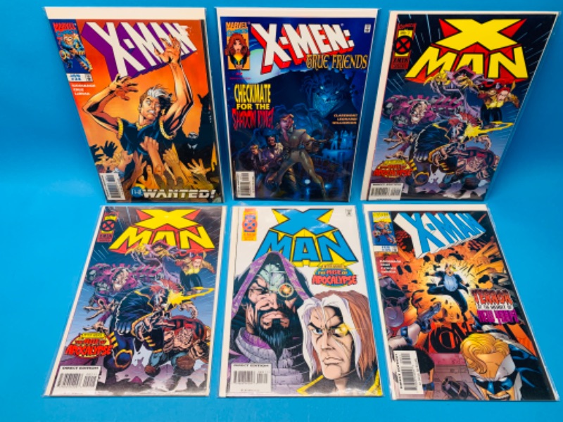 Photo 1 of 985818…6 X-men comics in plastic sleeves 