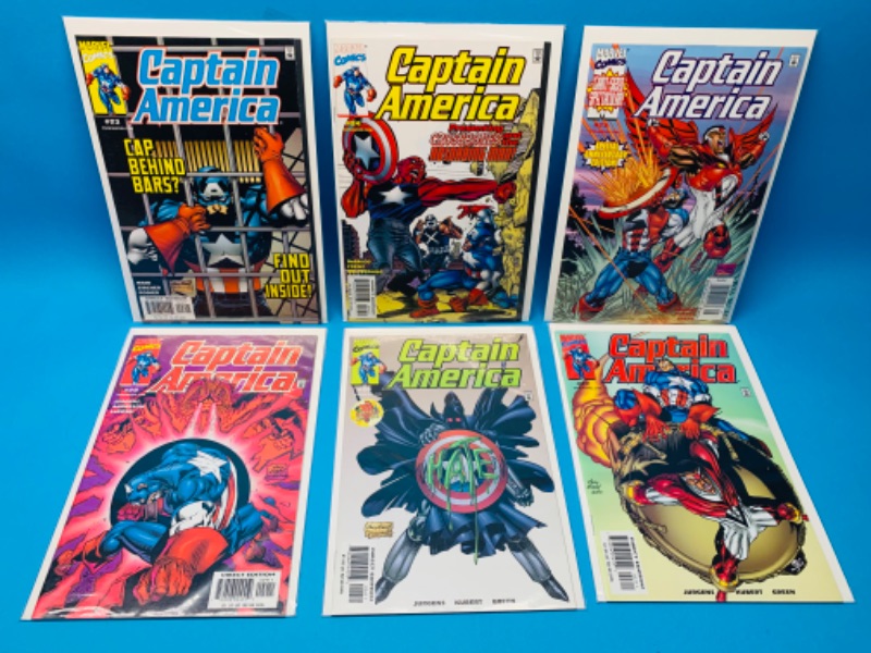 Photo 1 of 985824…6 captain America comics in plastic sleeves 