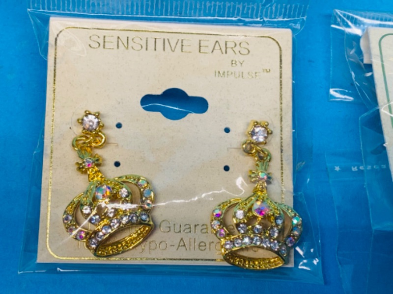 Photo 2 of 985832… 6 pairs of sensitive hypoallergenic pierced earrings -jewelry 