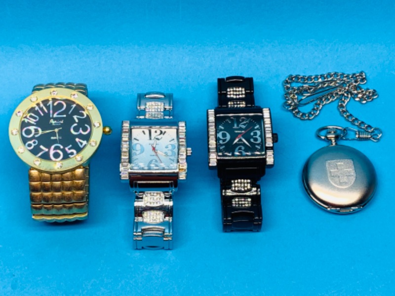 Photo 1 of 985836… 4 men’s watches-need batteries replaced 