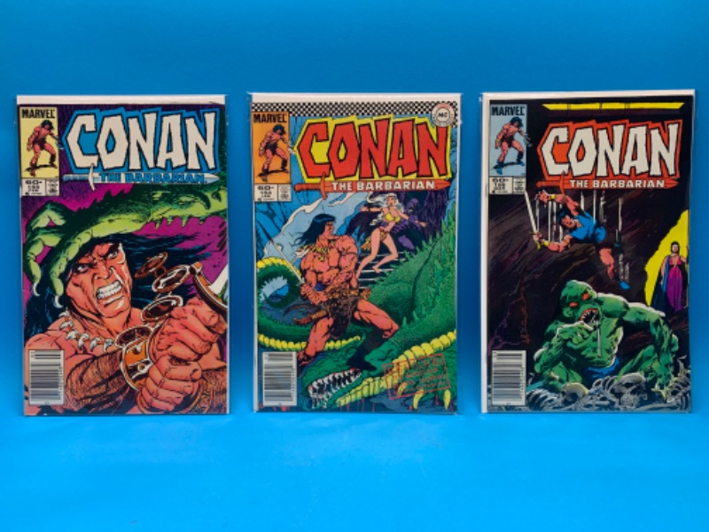 Photo 1 of 985939… 3 vintage $.60 Conan the barbarian comics in plastic sleeves 