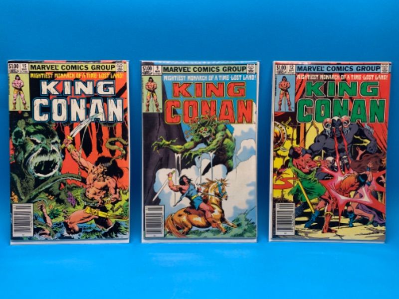 Photo 1 of 985945…  3 vintage $1.00 King Conan comics in plastic sleeves 