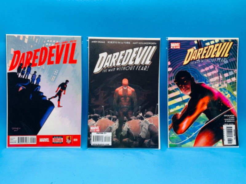 Photo 1 of 985949…3 daredevil comics in plastic sleeves 