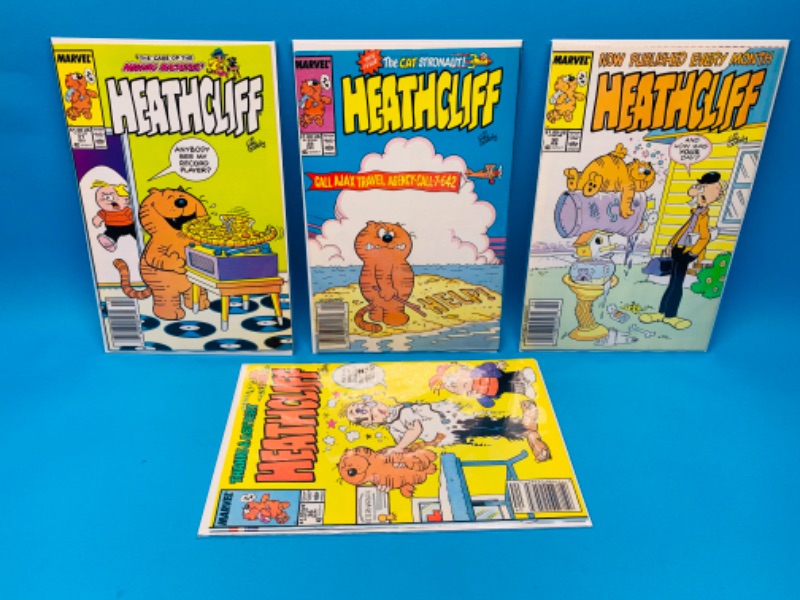 Photo 1 of 985955… 4 vintage Heathcliff  comics in plastic sleeves 