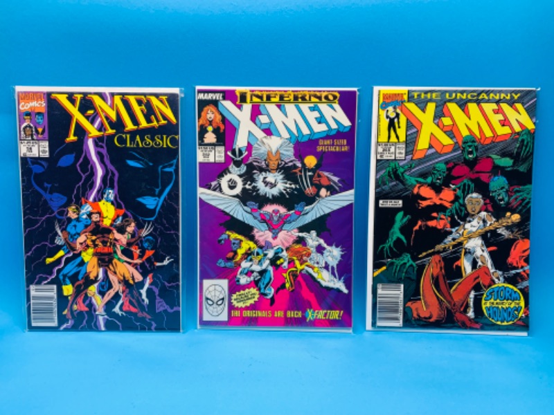 Photo 1 of 985967…3 X-men  comics in plastic sleeves 