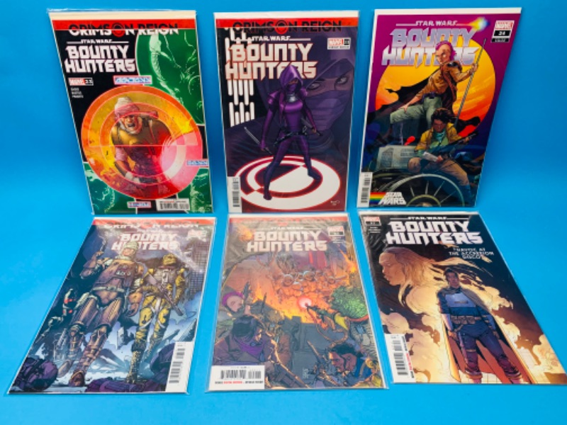 Photo 1 of 985970…6 Star Wars bounty hunter  comics in plastic sleeves 