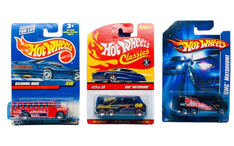 Photo 1 of 985999…3  hot wheels die cast buses 