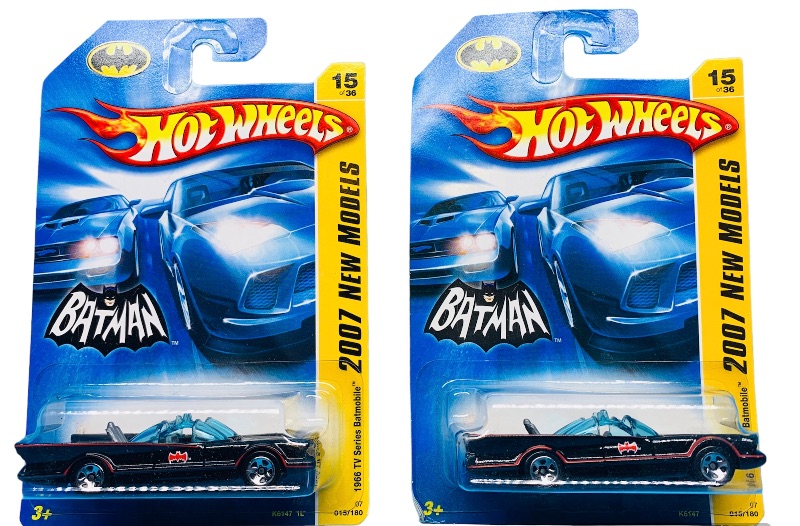 Photo 1 of 986006…  2 hot wheels die cast Batman cars
