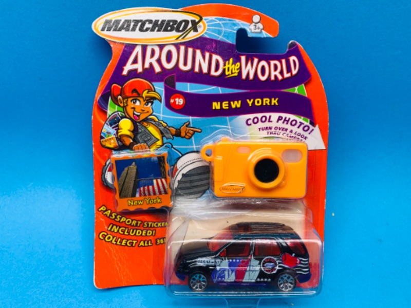 Photo 1 of 986007..,matchbox around the world cool photo, car, and passport sticker 