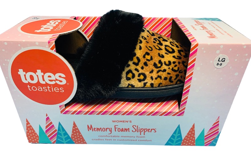 Photo 1 of 986019… women’s size L 8-9 memory foam slippers 